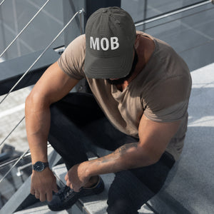 Distressed MOB Hat - Mobile, Alabama Cap
