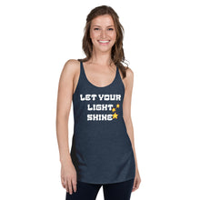 Load image into Gallery viewer, Let your light shine Women&#39;s Racerback Tank
