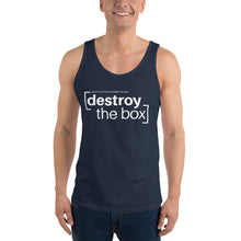 Load image into Gallery viewer, Destroy the Box Unisex Tank Top
