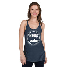 Load image into Gallery viewer, Keep calm Women&#39;s Racerback Tank
