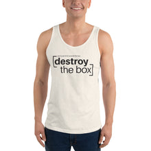 Load image into Gallery viewer, Destroy the Box Unisex Tank Top
